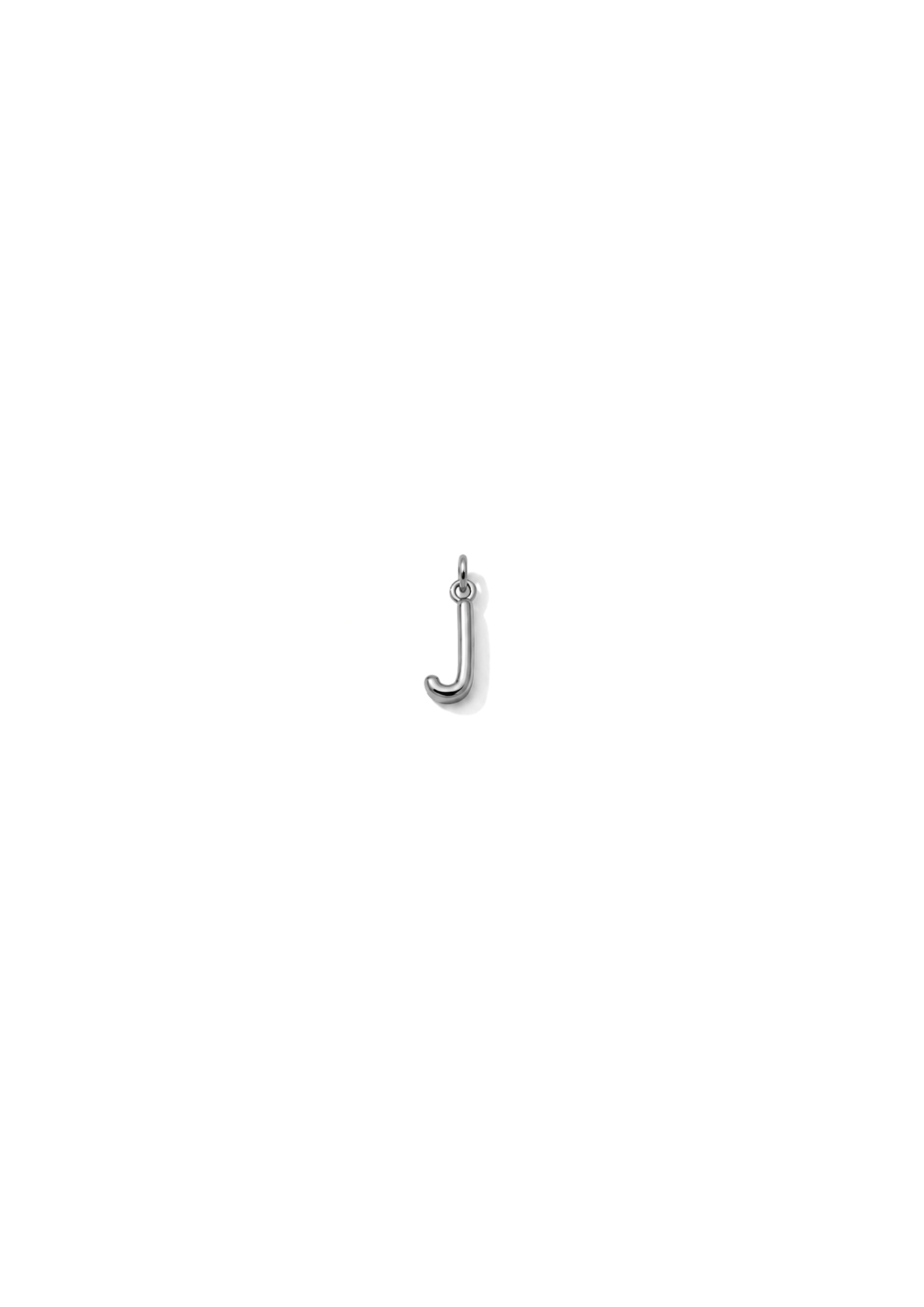 Micro Letter Charm I Silber