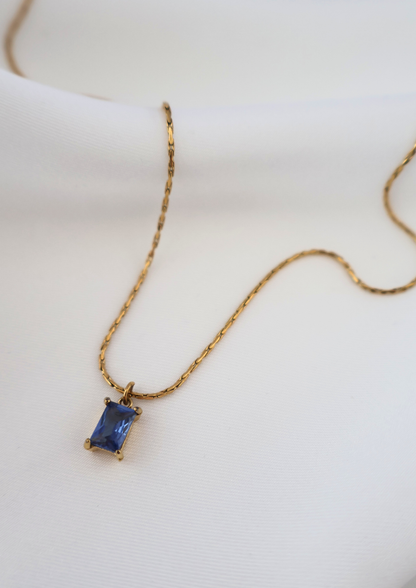Birthstone Halskette I Gold