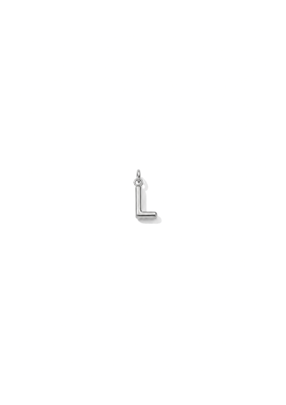 Micro Letter Charm I Silber