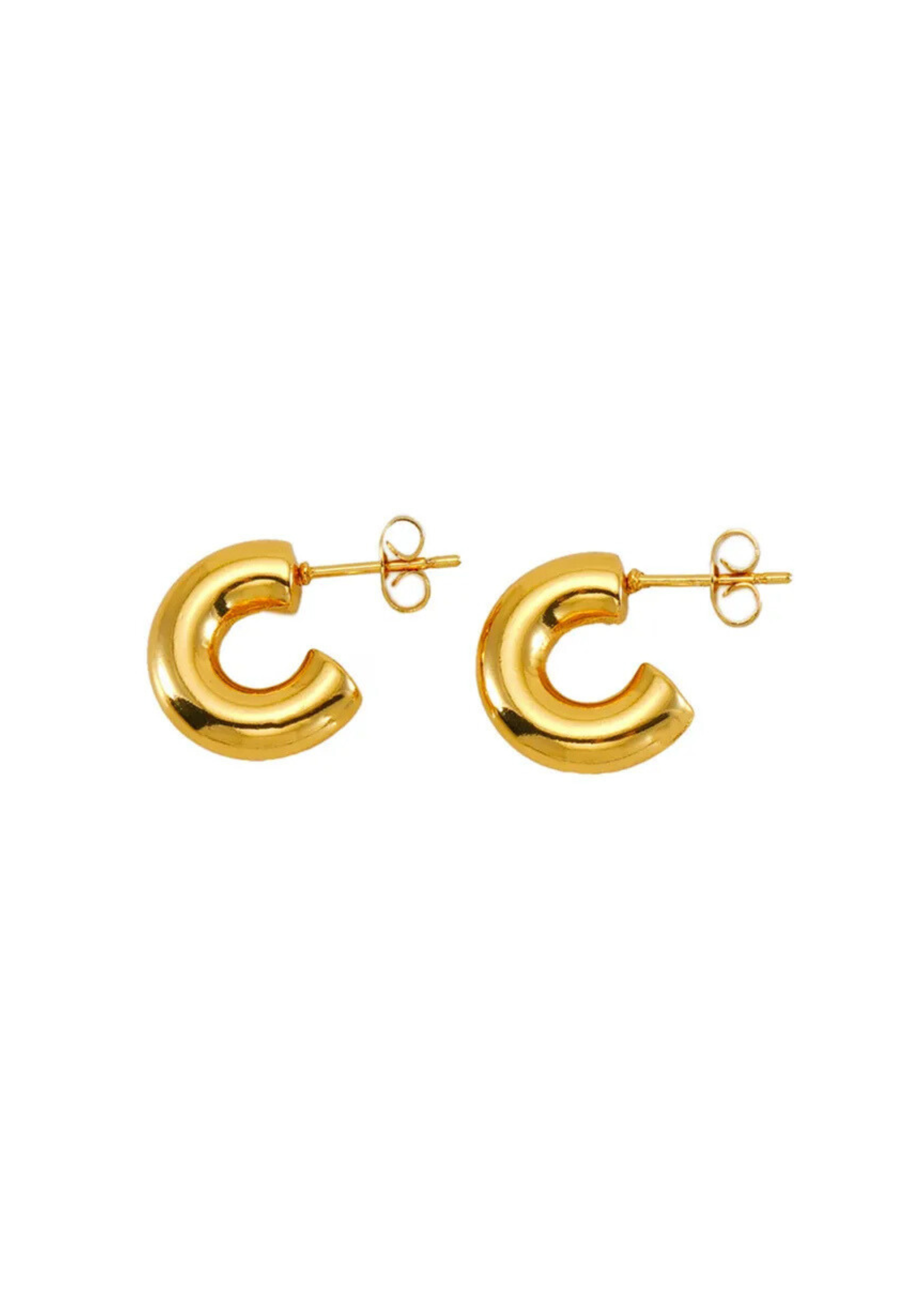 Halo Ohrstecker I Gold