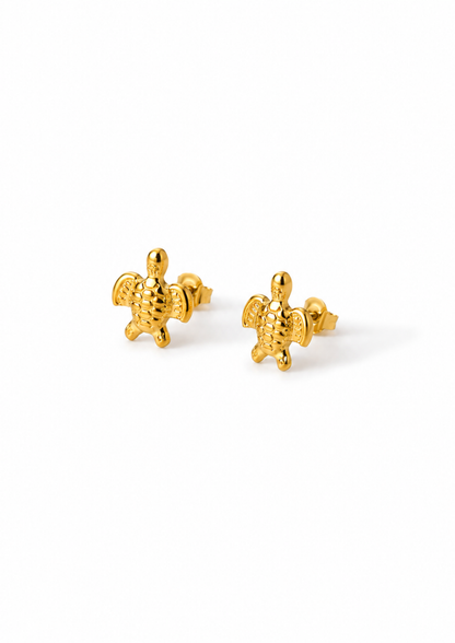 Turtle Ohrstecker I Gold