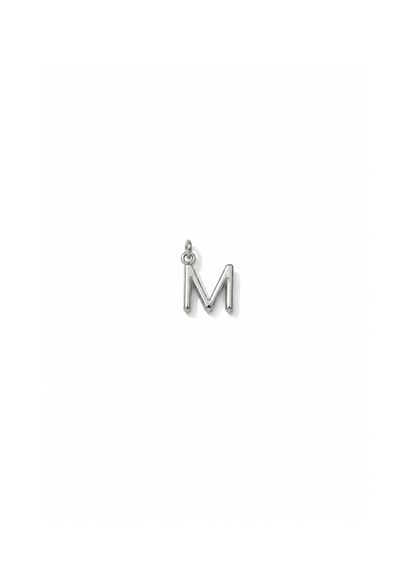 Micro Letter Charm I Silber