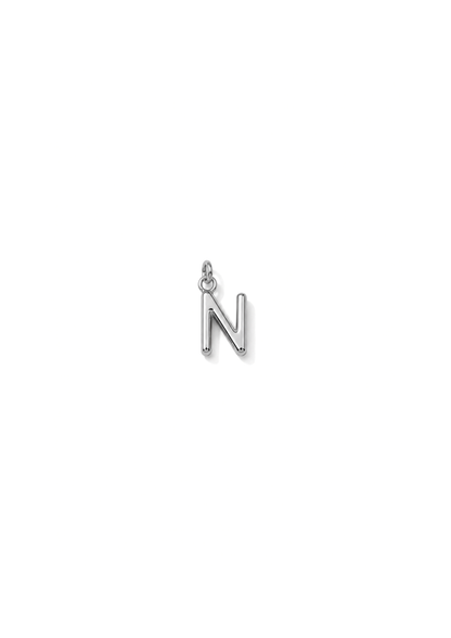 Micro Letter Charm I Silber