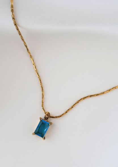 Birthstone Halskette I Gold