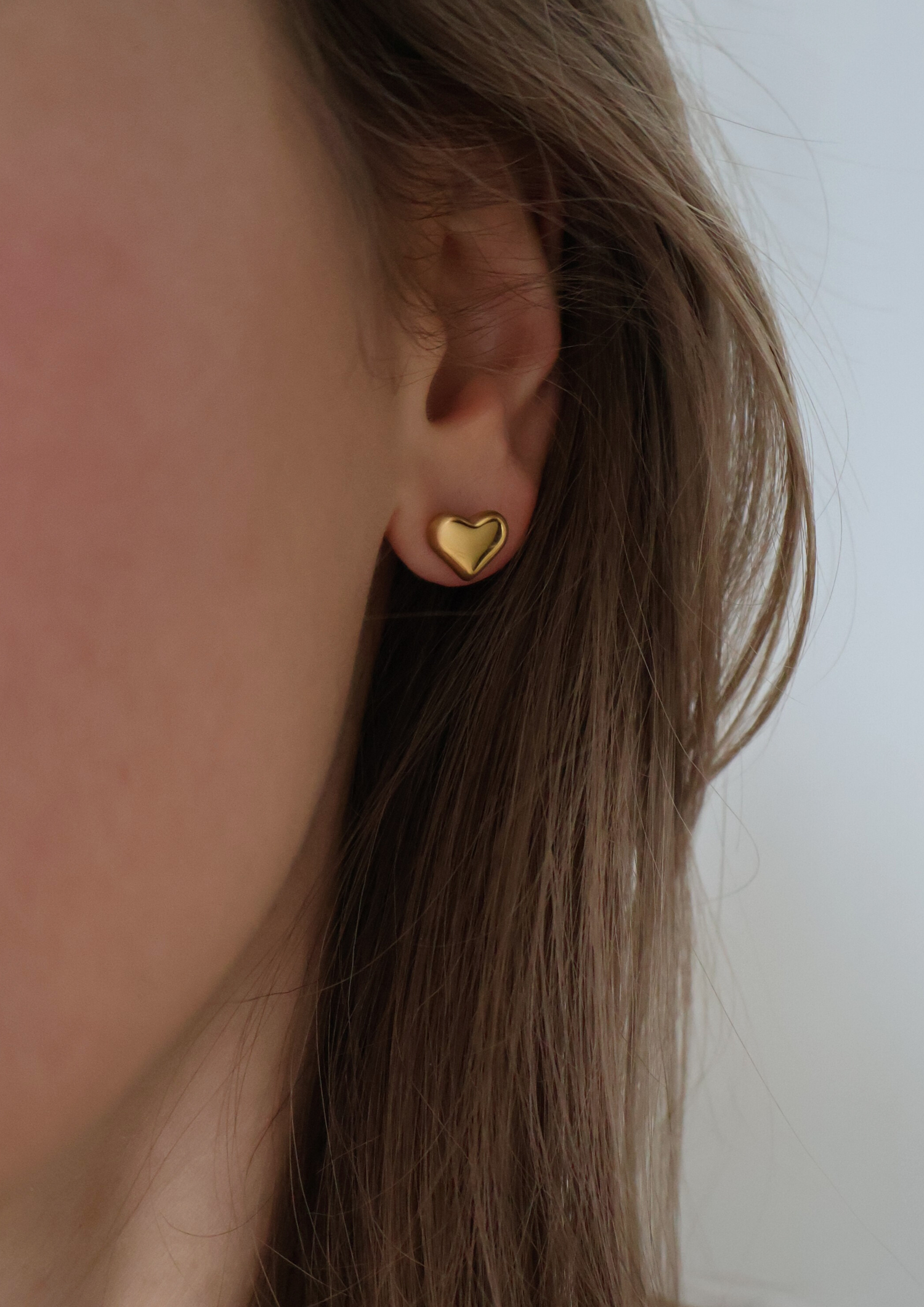 Heart Ohrstecker I Gold