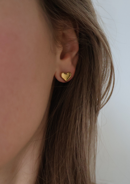 Heart Ohrstecker I Gold