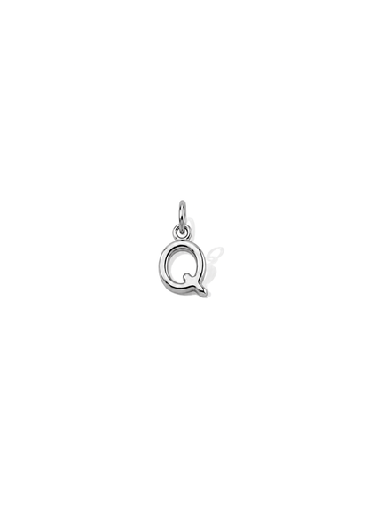 Micro Letter Charm I Silber