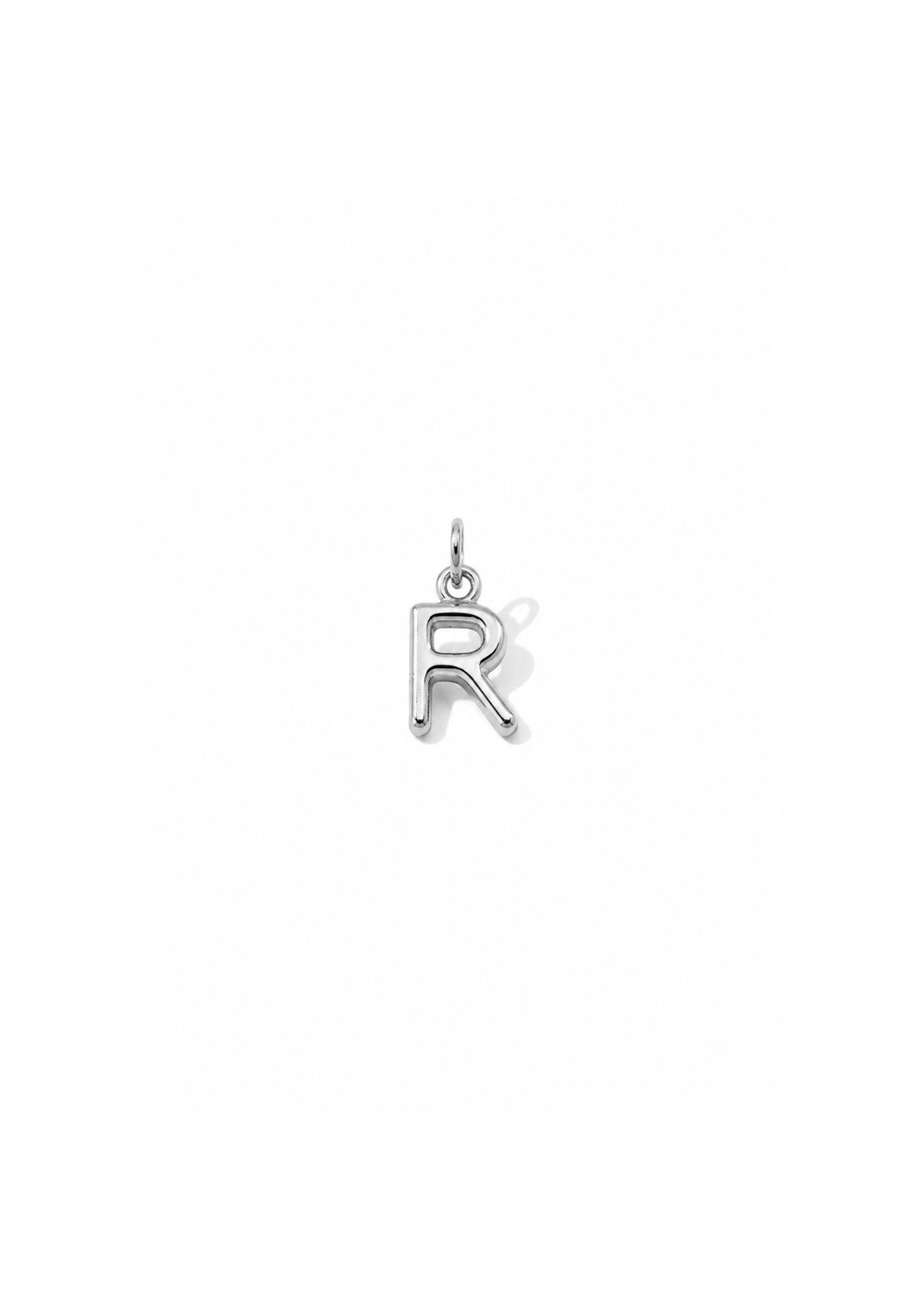 Micro Letter Charm I Silber