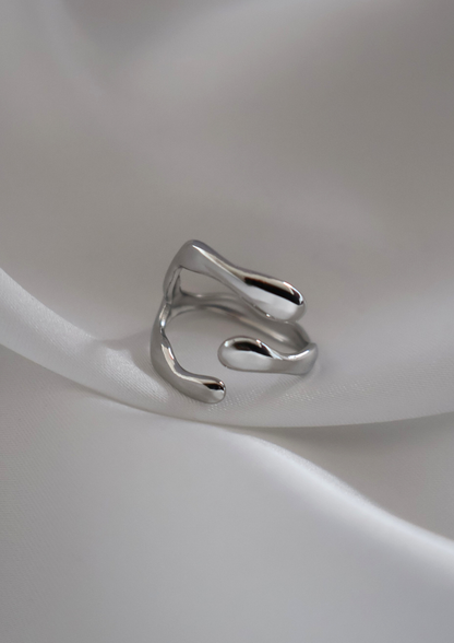 Lava Ring I Silber