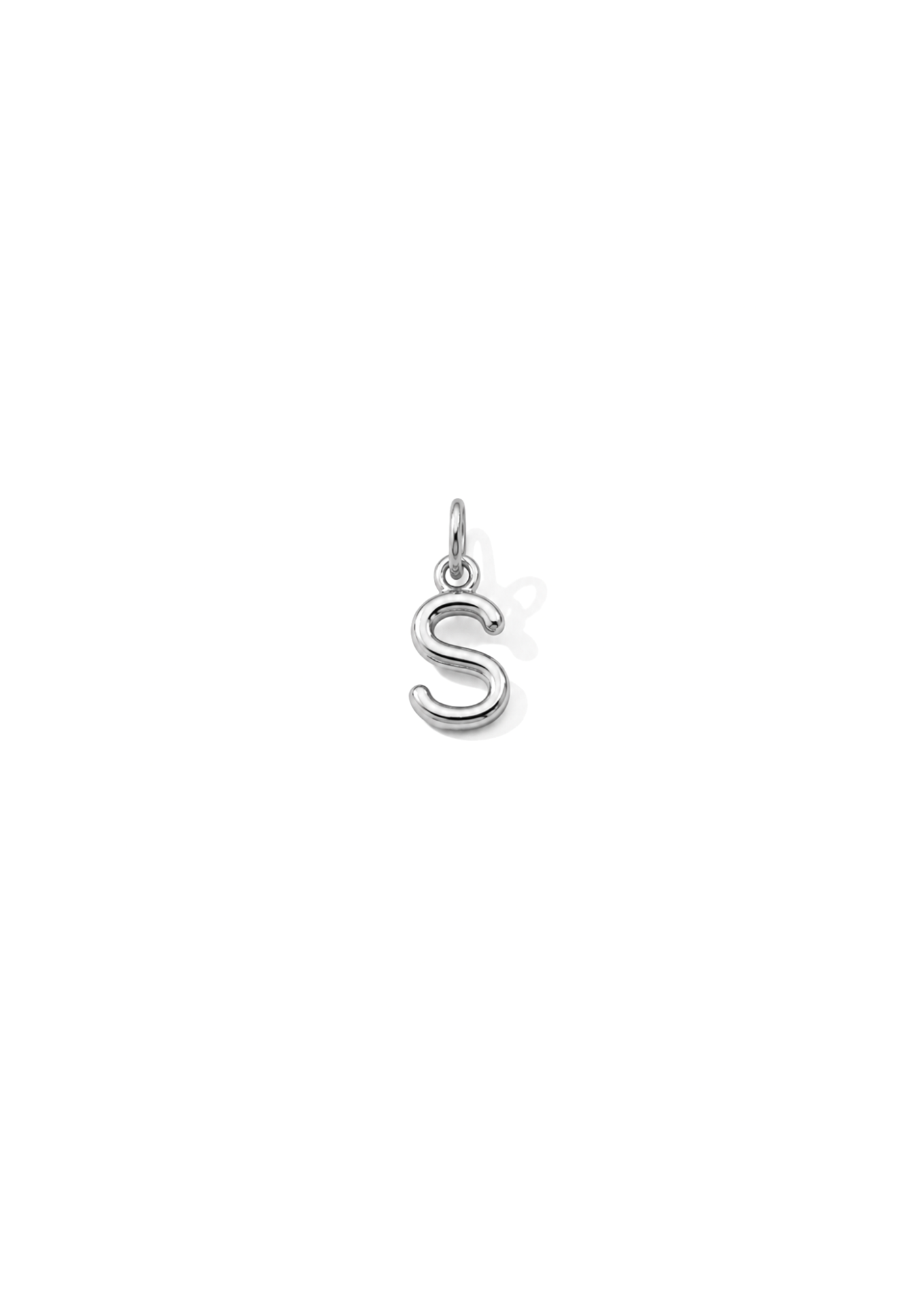 Micro Letter Charm I Silber