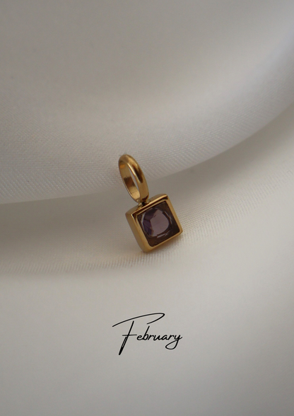Birthstone Charm I GOLD