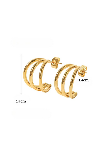 Luna Loop Ohrstecker I GOLD