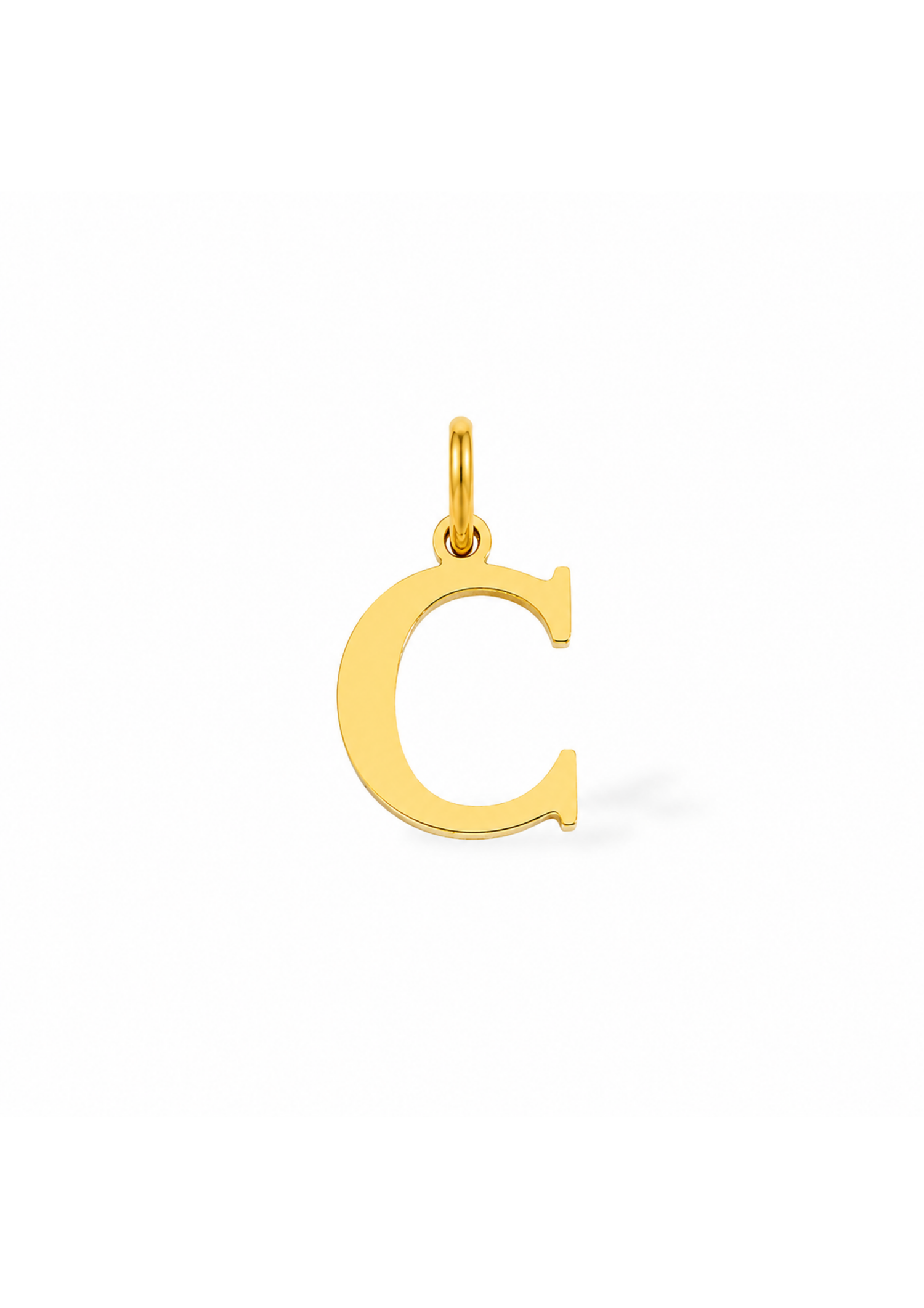 Essential Letter Charm I Gold