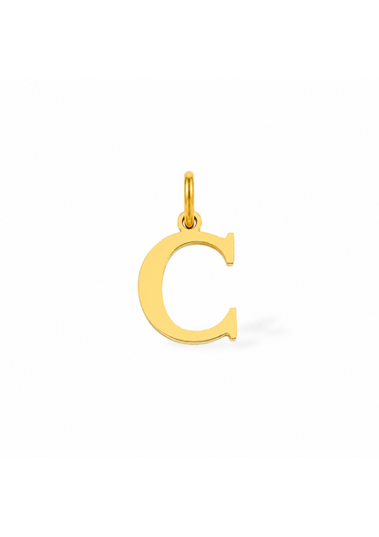 Essential Letter Charm I Gold
