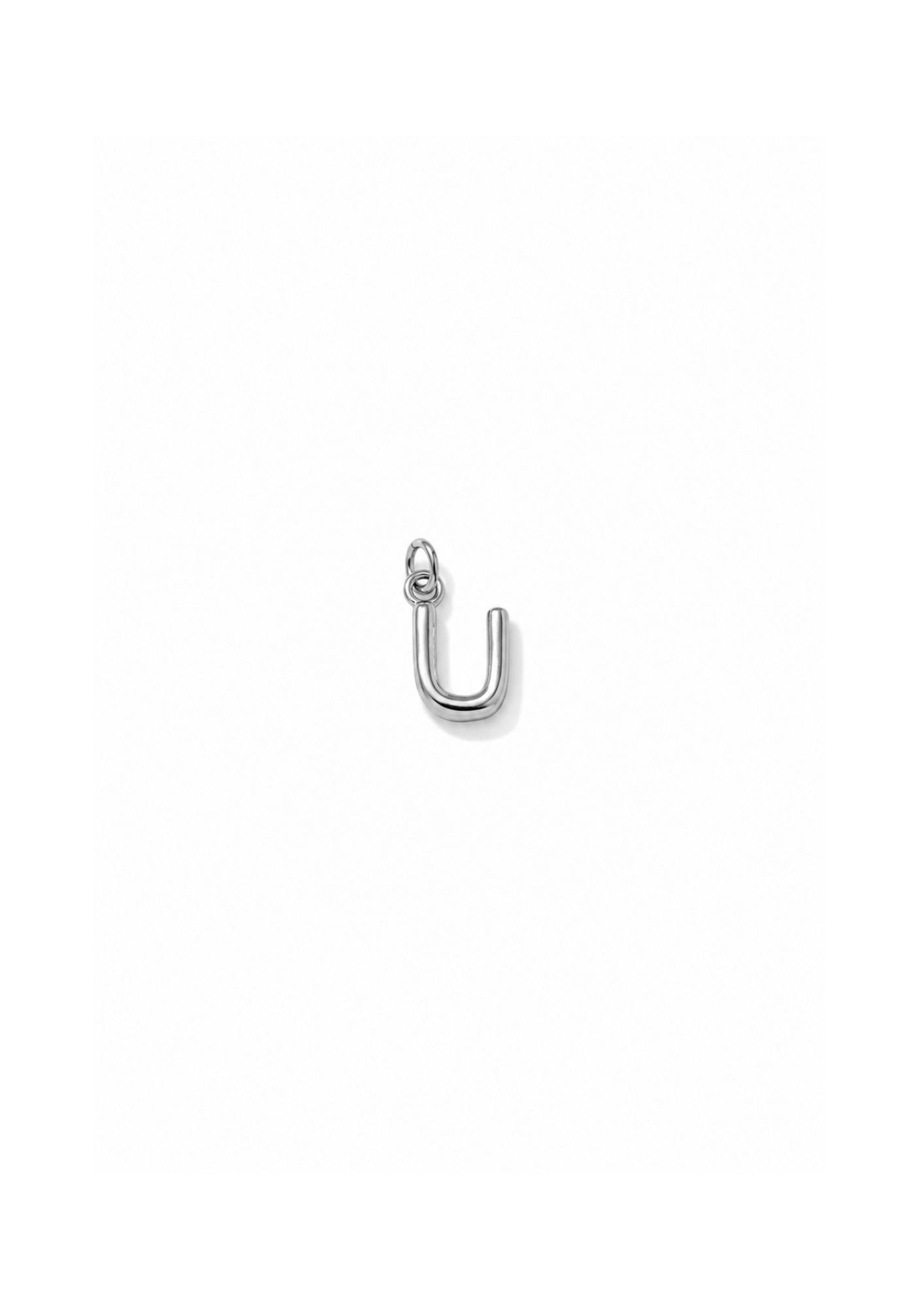 Micro Letter Charm I Silber