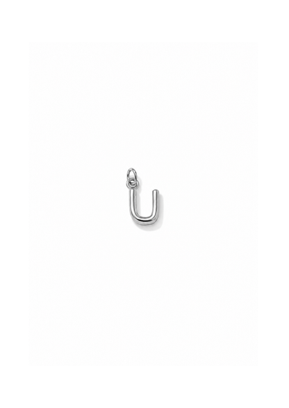 Micro Letter Charm I Silber