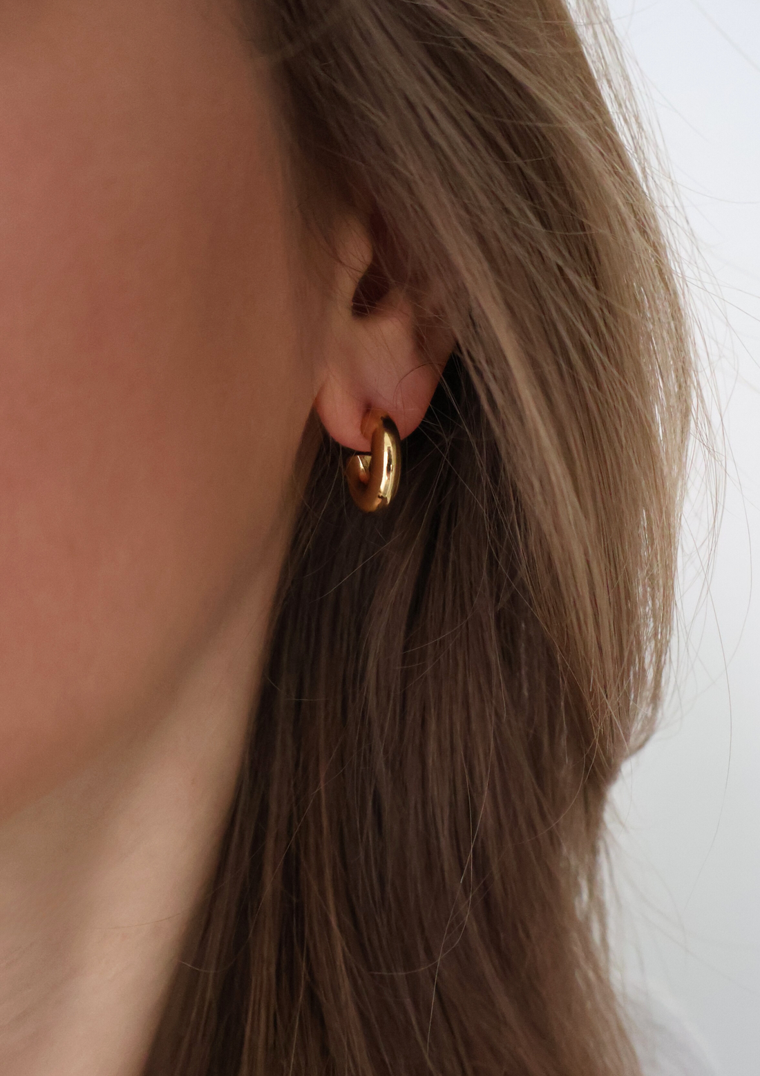 Halo Ohrstecker I Gold
