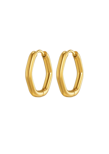 Hexa Earrings I Gold