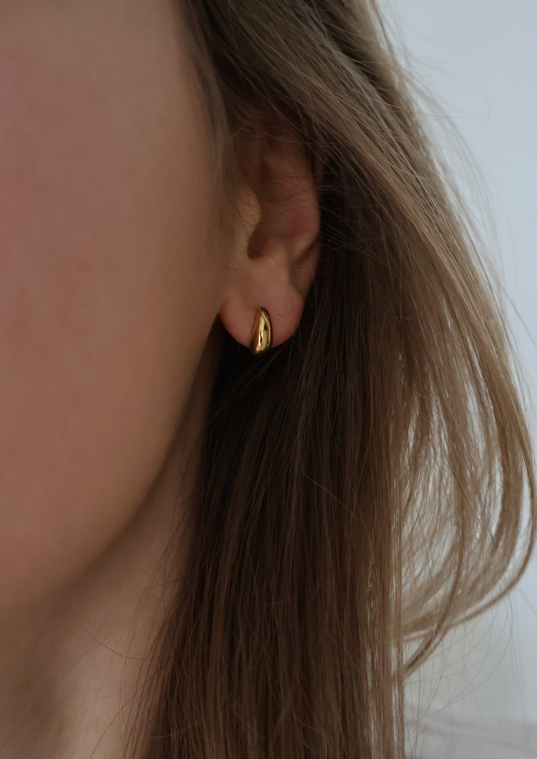 Drop mini Ohrstecker I Gold