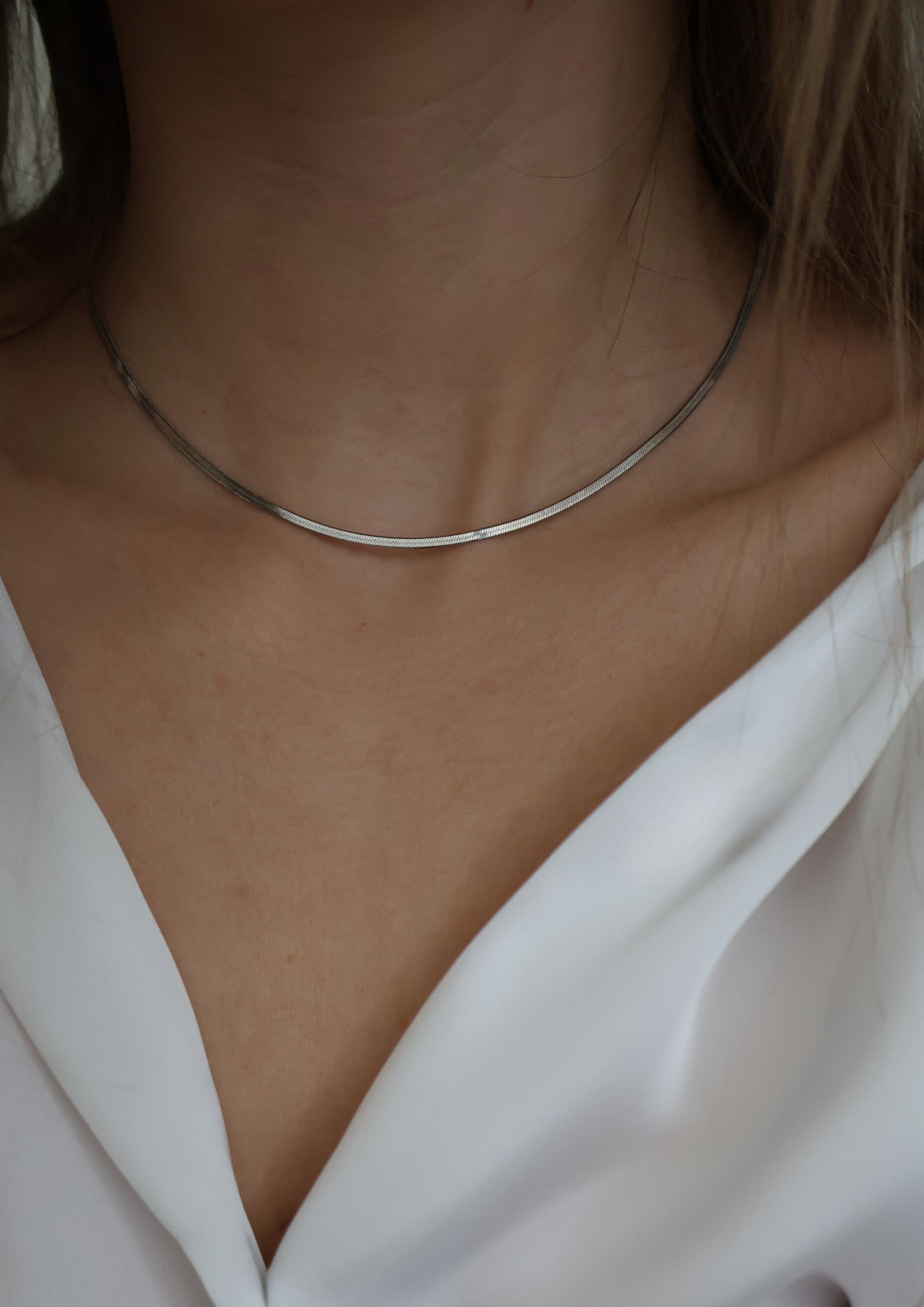 Luna Halskette 2mm I Silber
