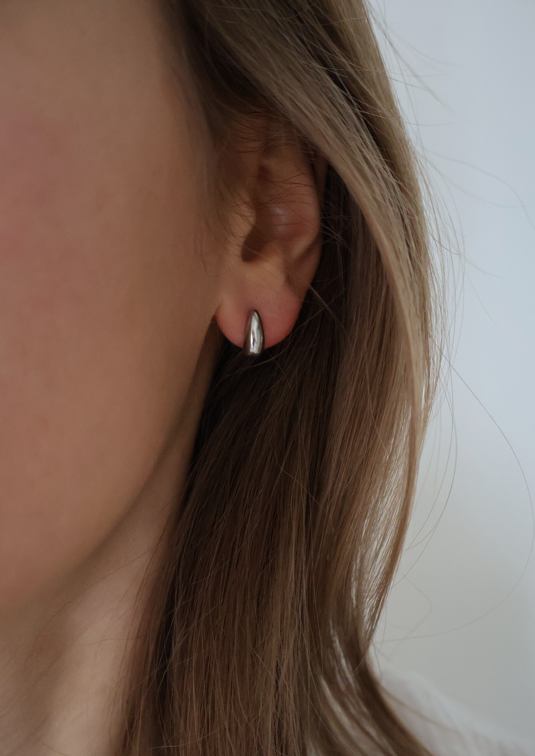 Drop mini Ohrstecker I Silber