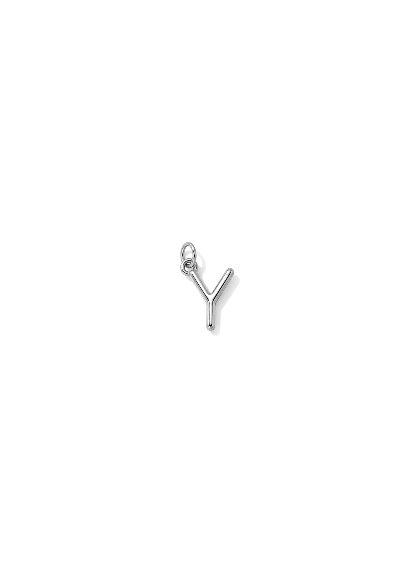 Micro Letter Charm I Silber