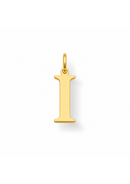 Essential Letter Charm I Gold