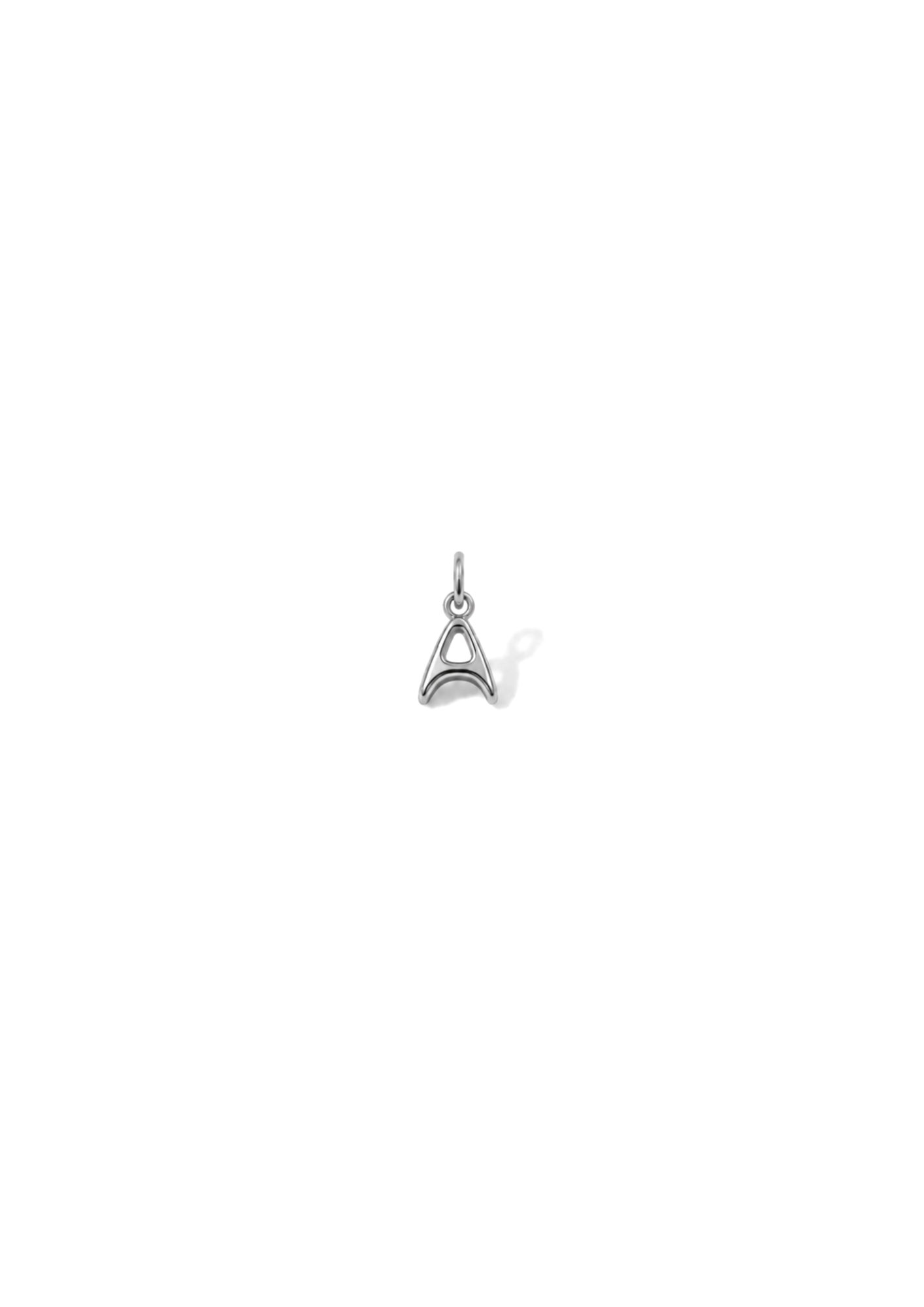 Micro Letter Charm I Silber