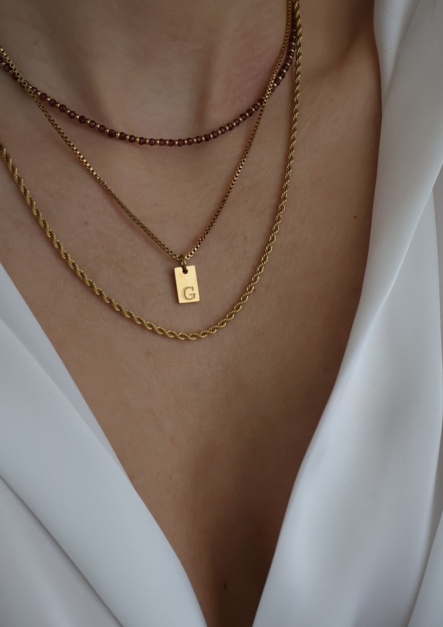 Passion mini Halskette I Gold