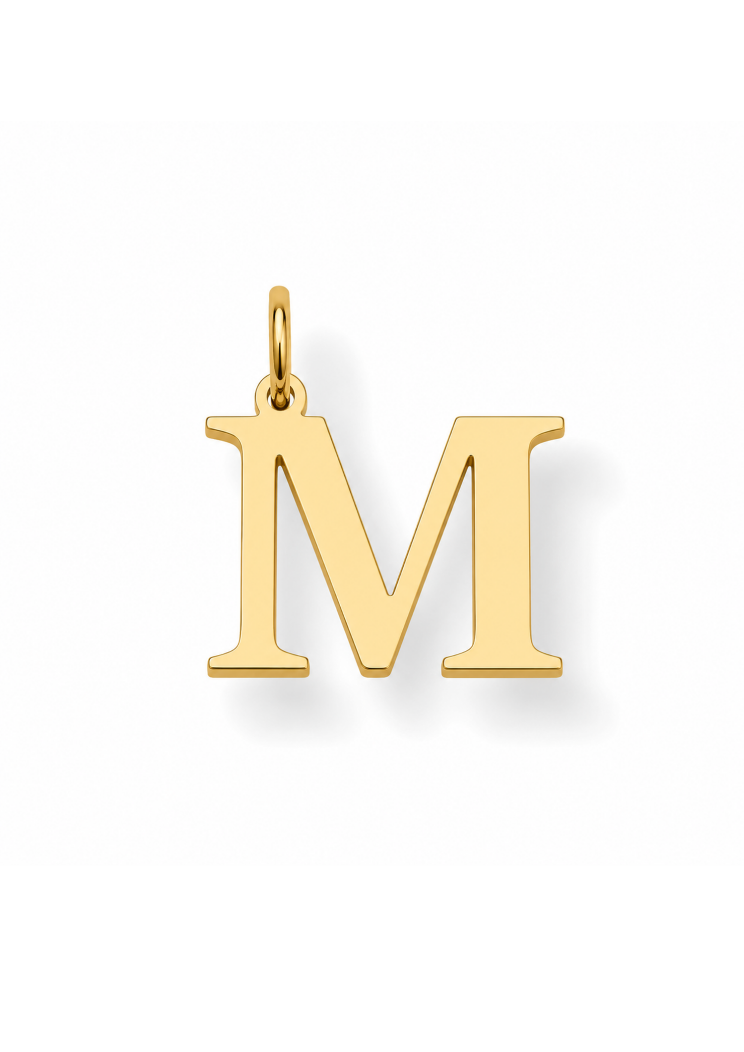 Essential Letter Charm I Gold