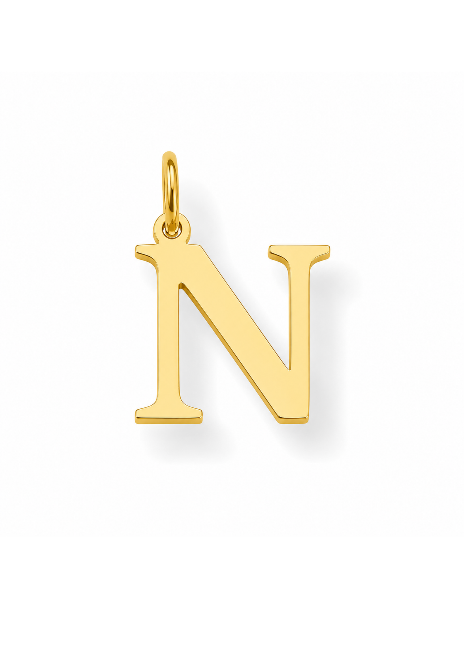 Essential Letter Charm I Gold
