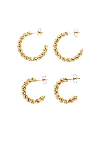 Curlina Ohrstecker I Gold