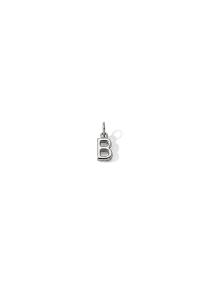 Micro Letter Charm I Silber