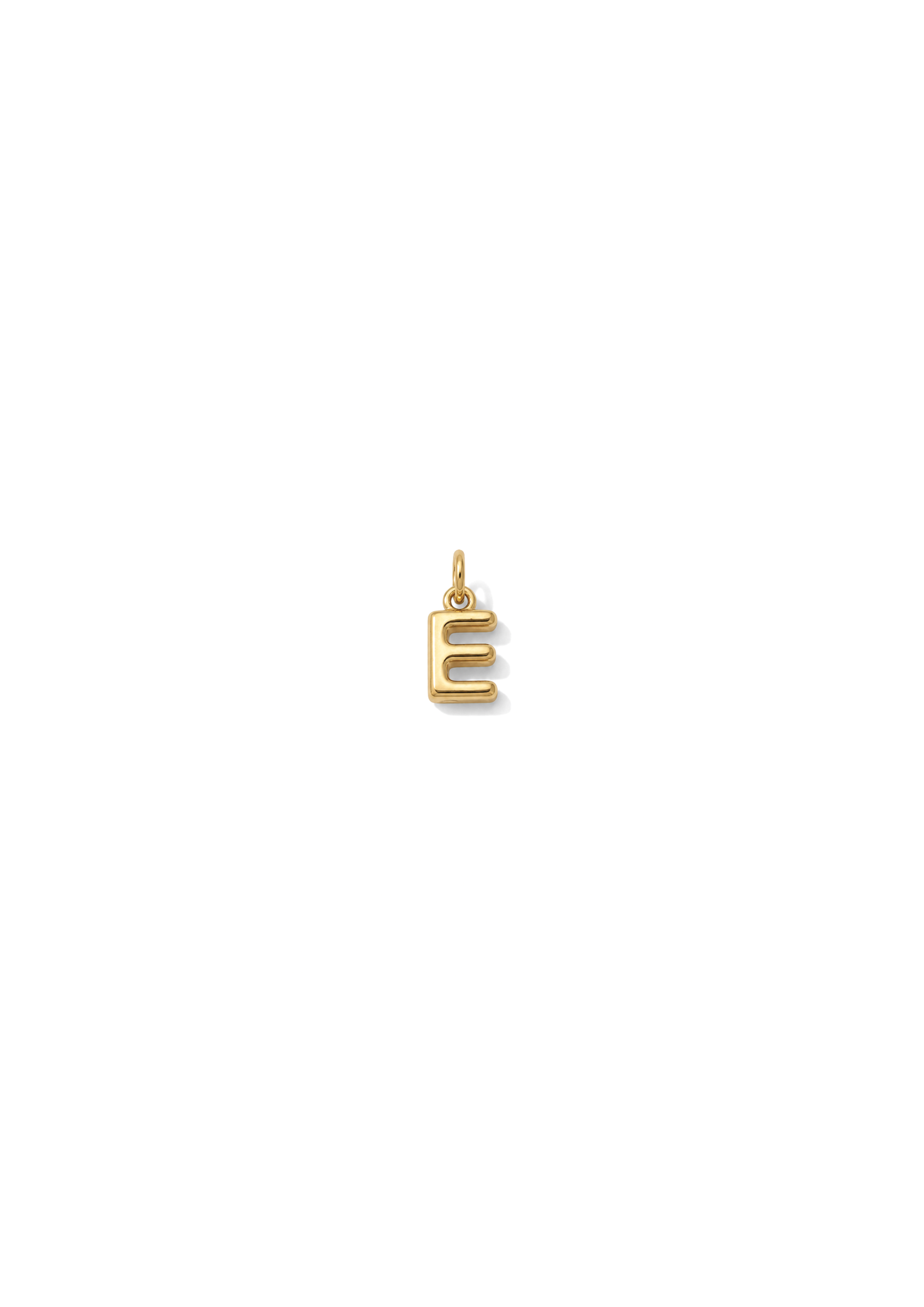 Micro Letter Charm I Gold