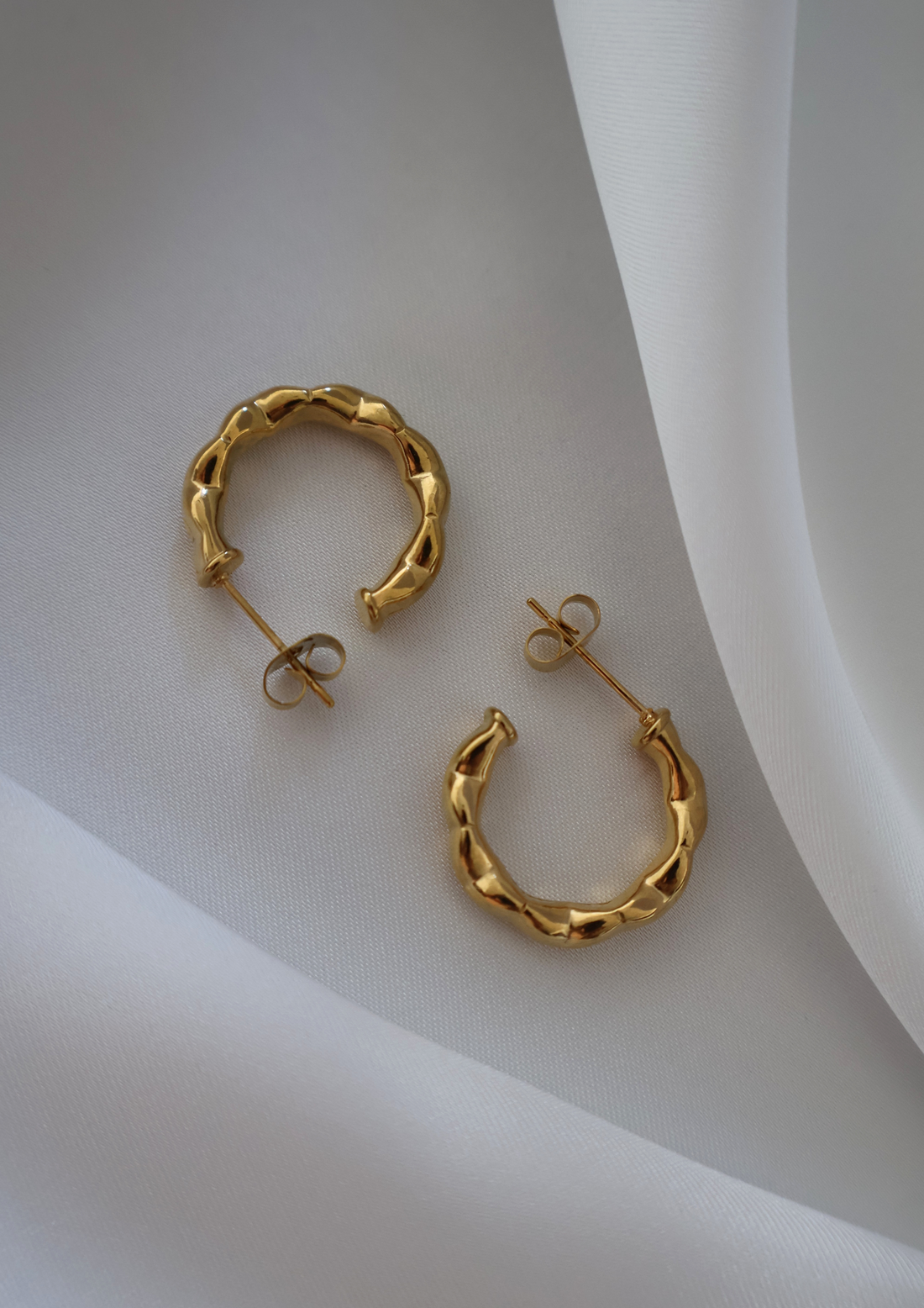Texture Ohrstecker I GOLD