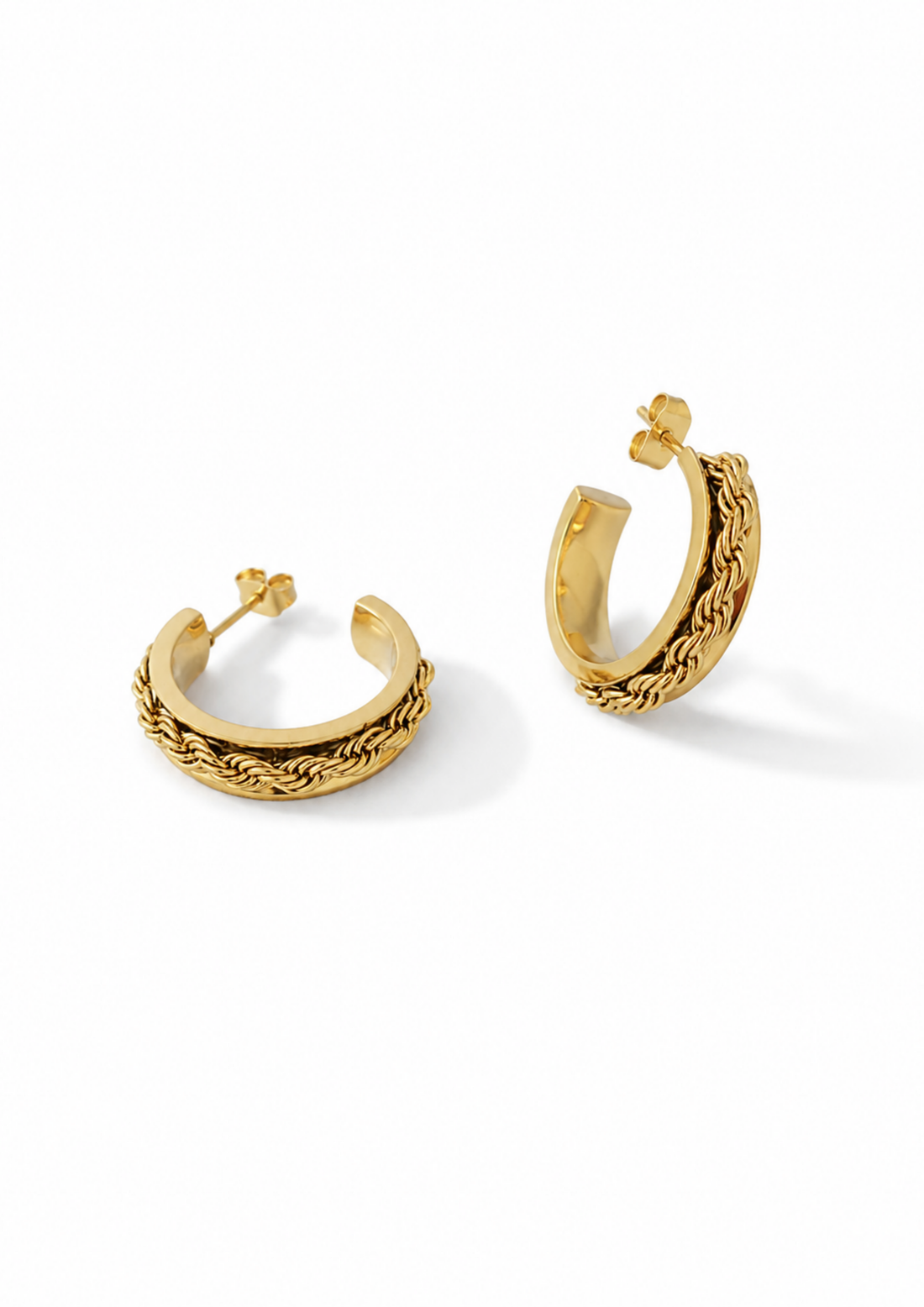 Weave Ohrstecker I Gold
