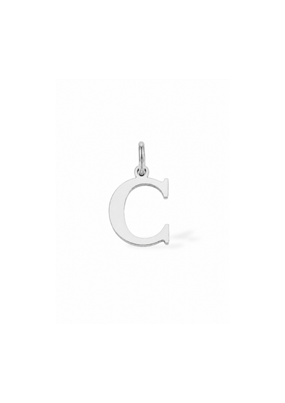 Essential Letter Charm I Silber