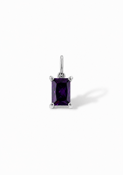 Birthstone Charm I Silber