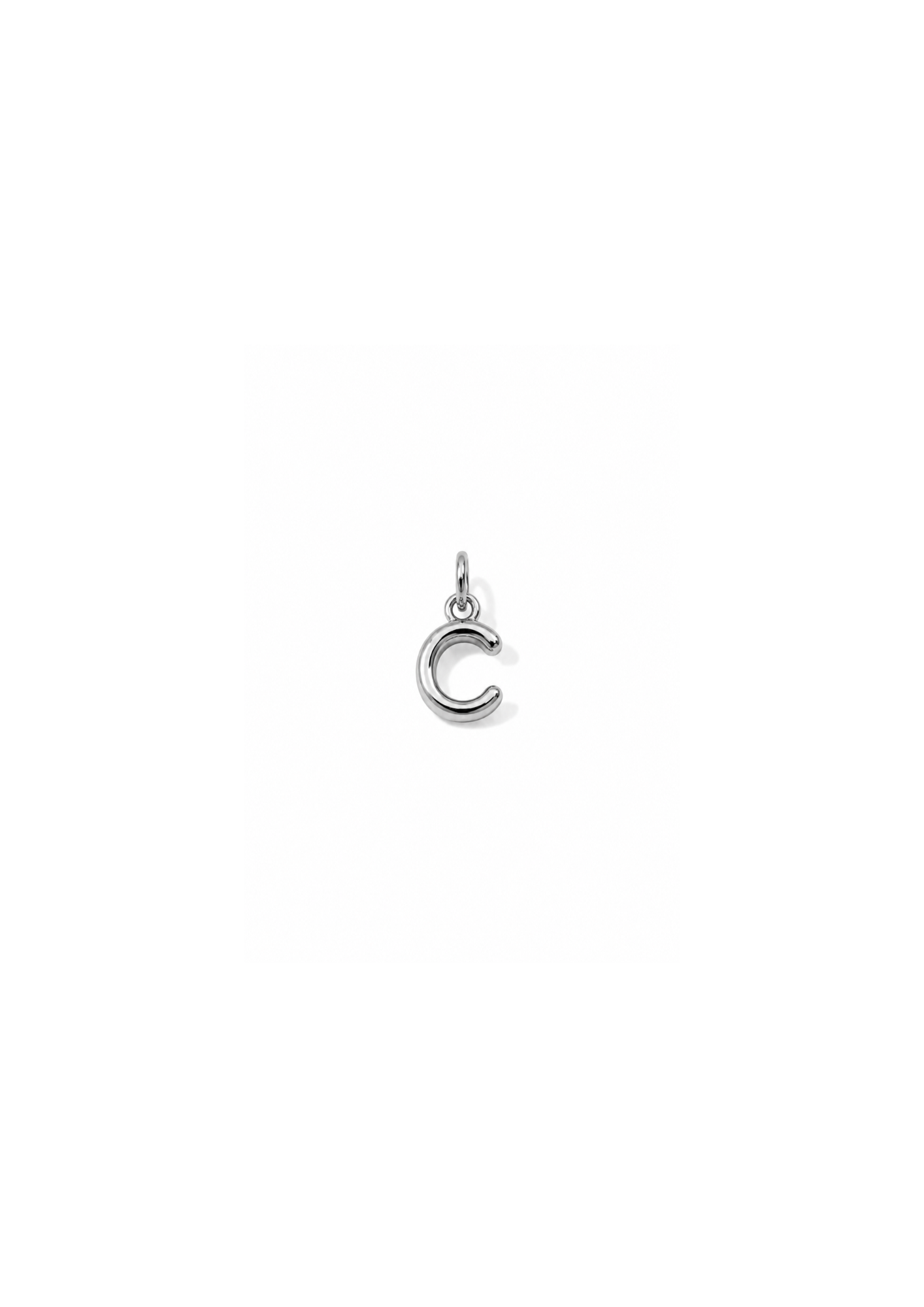 Micro Letter Charm I Silber