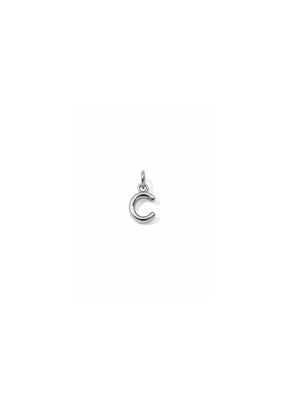 Micro Letter Charm I Silber