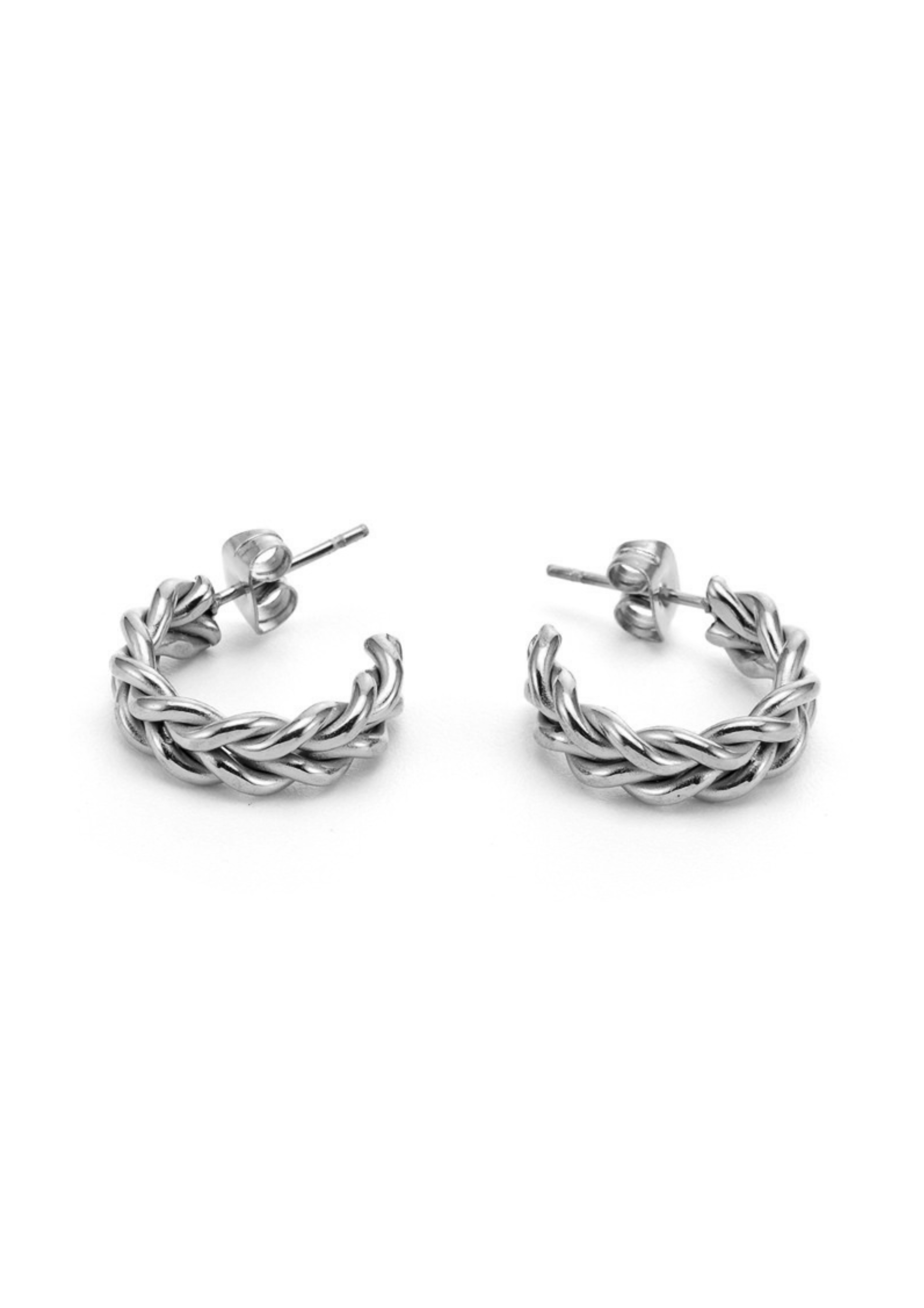 Braided Ohrstecker I Silber