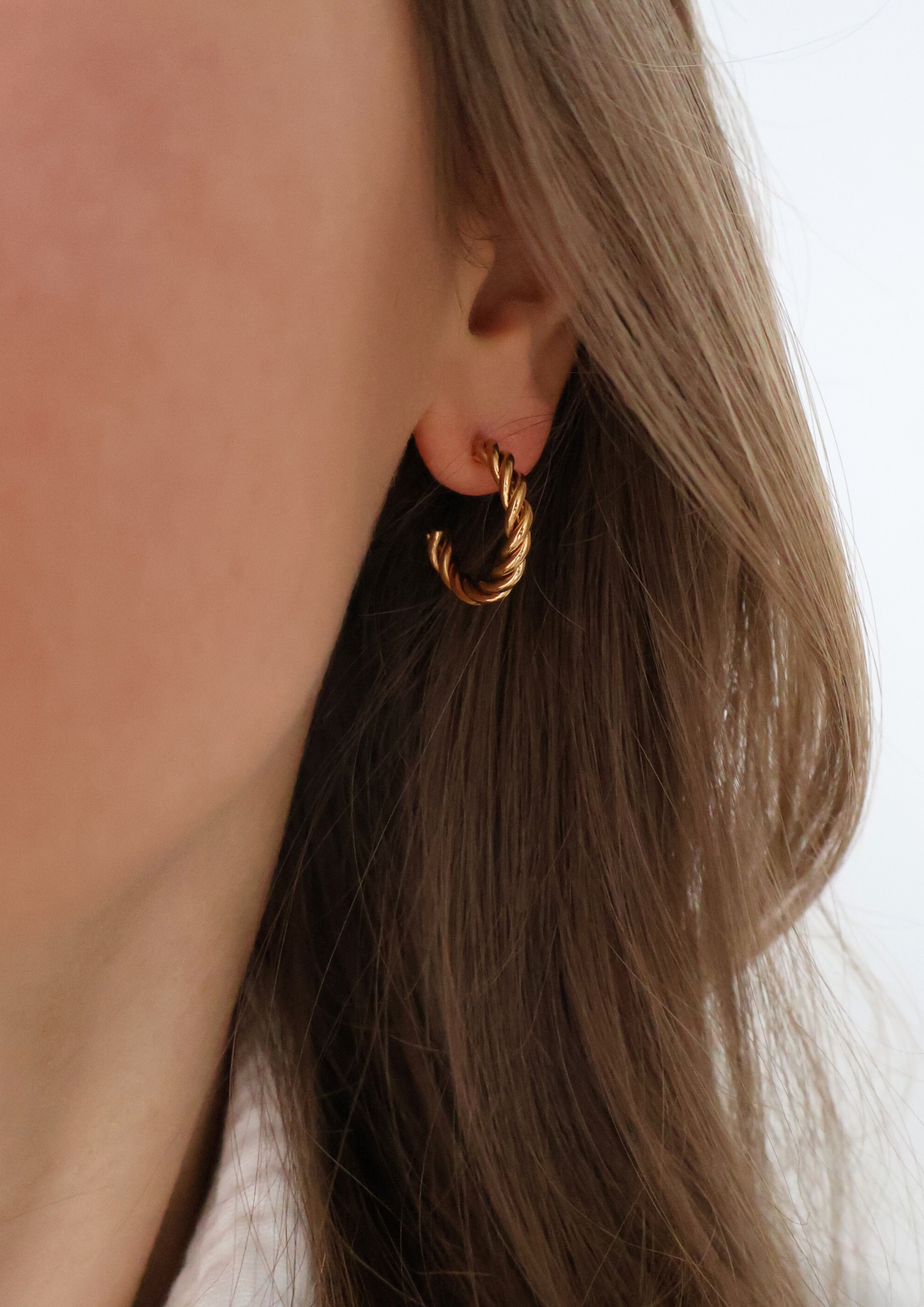 Curlina Ohrstecker I Gold