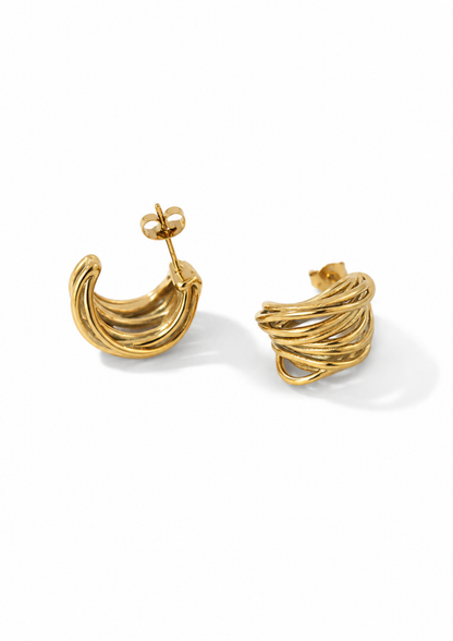 Breeze Ohrstecker I Gold