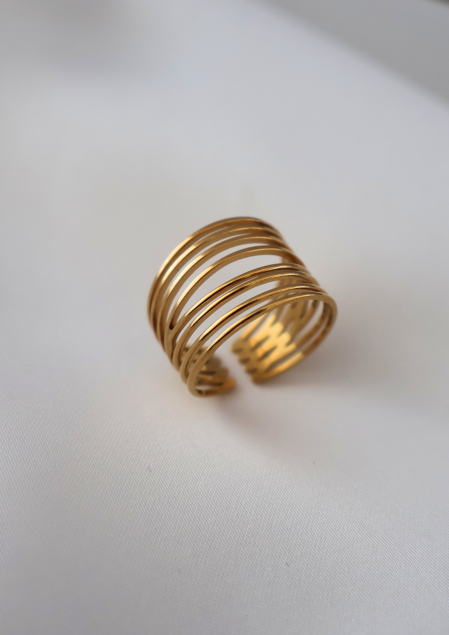 Lines Ring I Gold