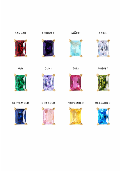 Birthstone Halskette I Gold