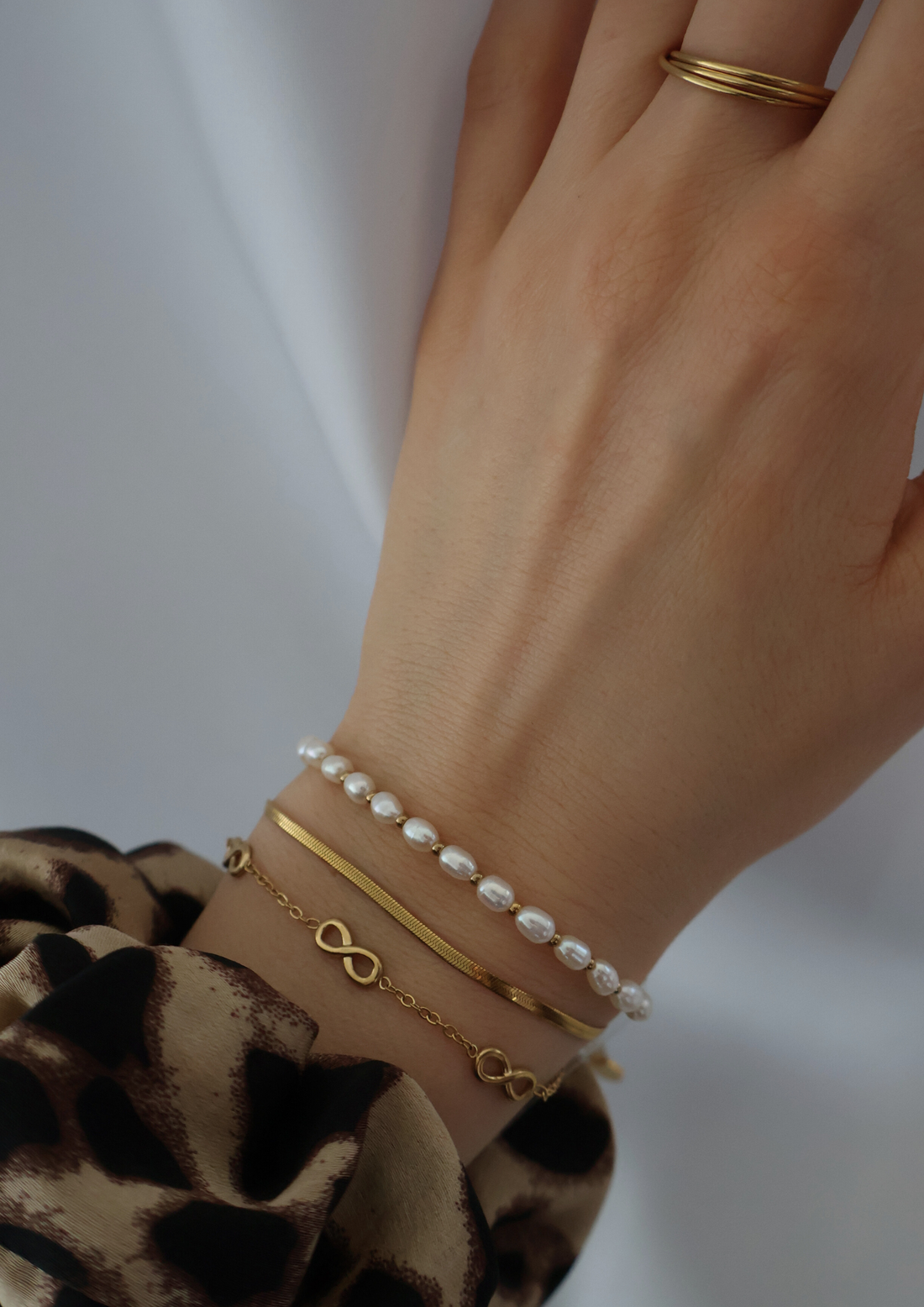Luna Armband 2mm I Gold