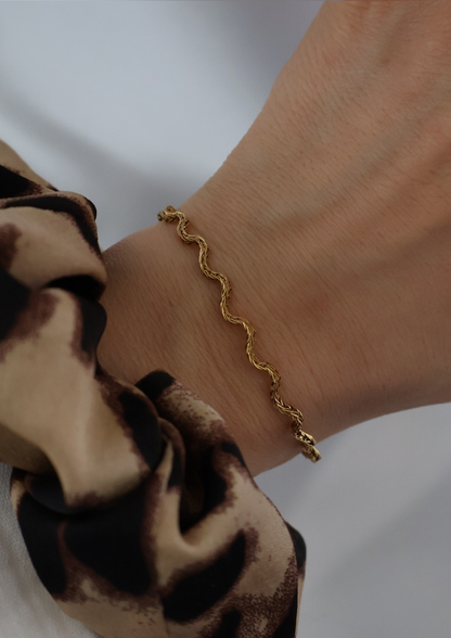 Wave Armband I Gold
