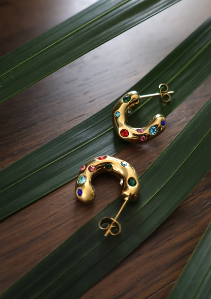 Kaleido Ohrstecker I Gold