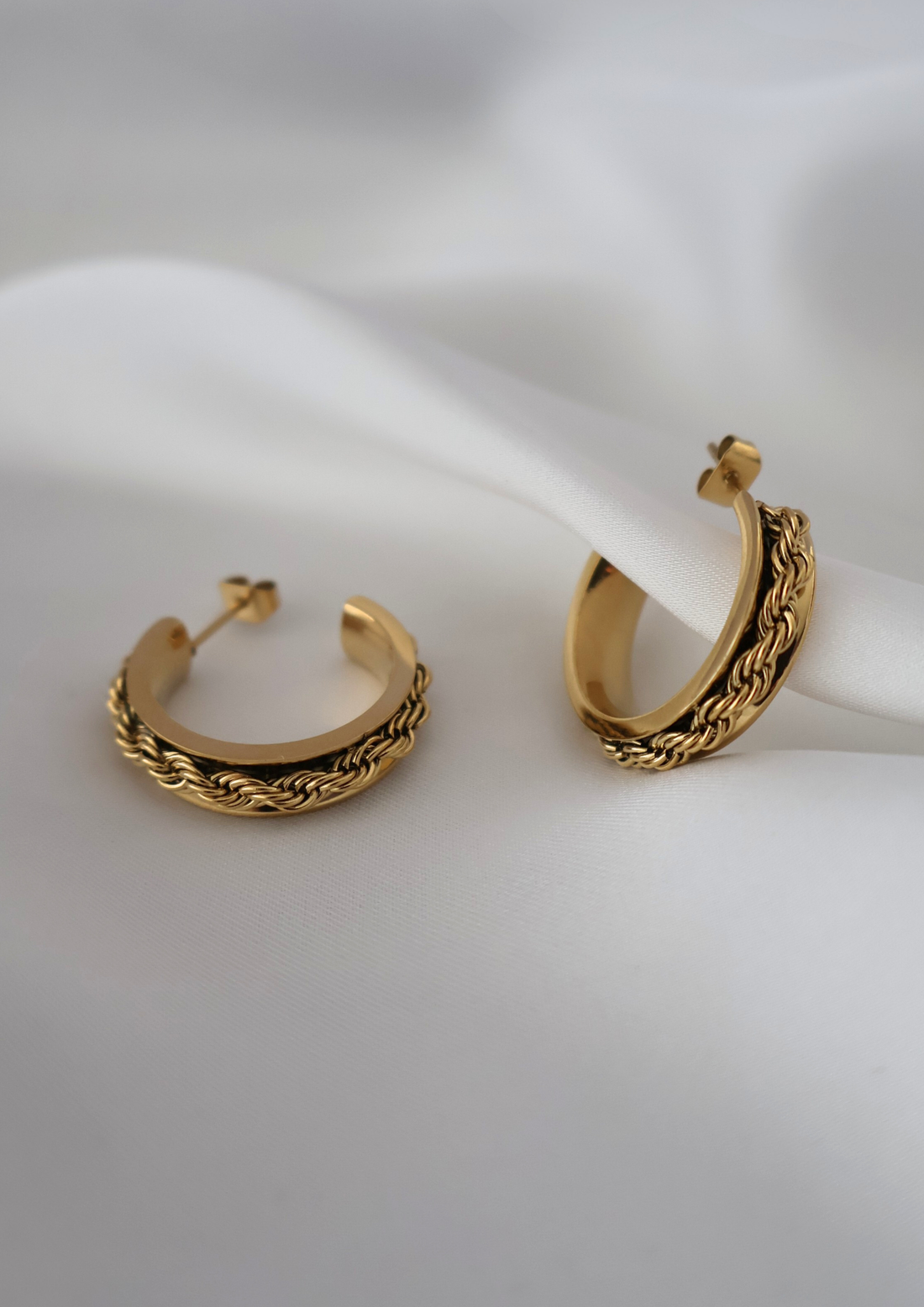 Weave Ohrstecker I Gold