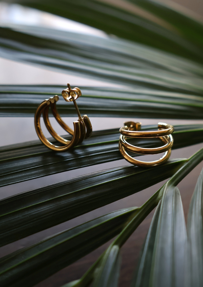 Luna Loop Ohrstecker I Gold